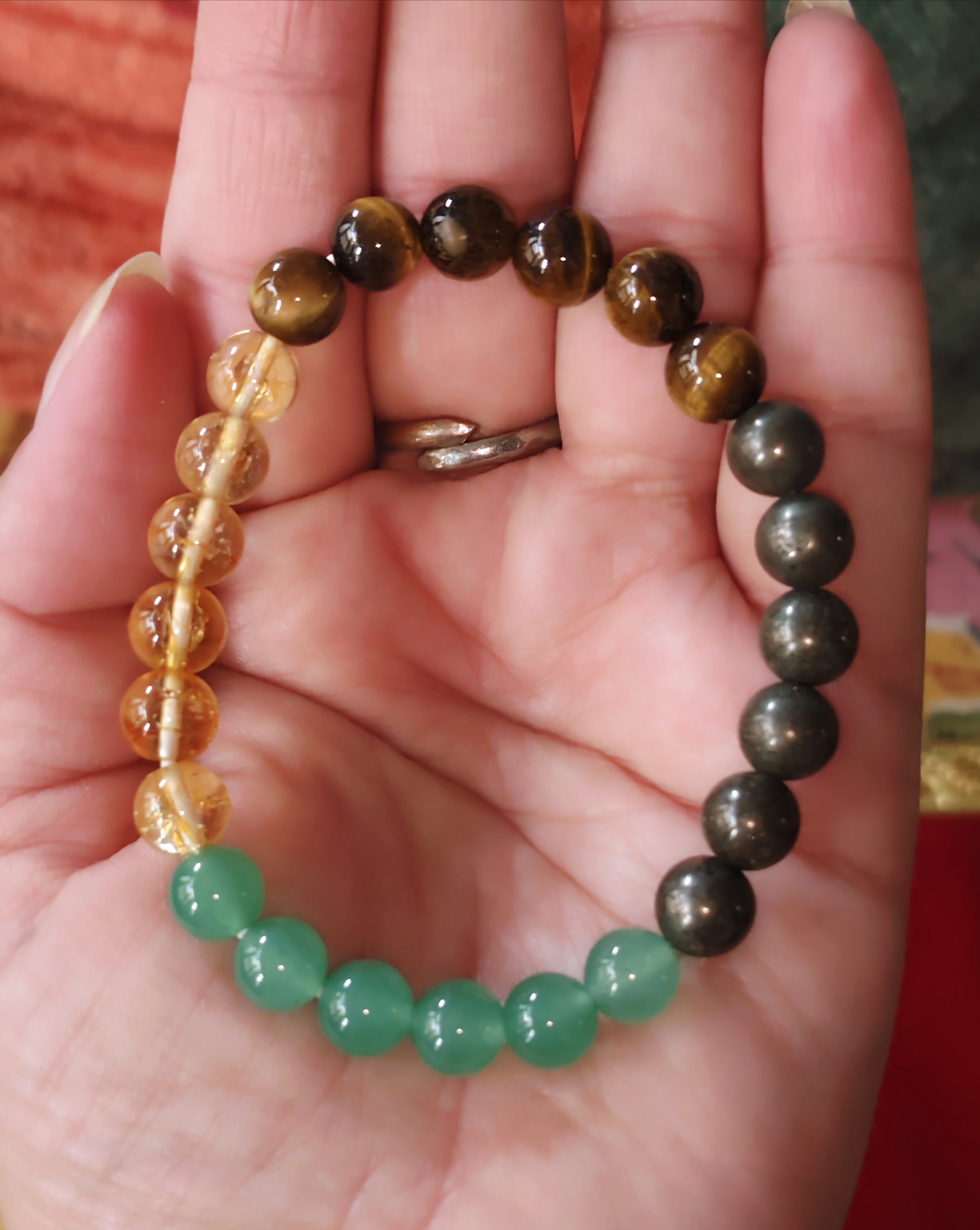 Original, Authentic & Natural Money Wealth Crystal Bracelet | Healing Crystal Energy Stone Quartz Chakra for Success, Health, Manifestation, Self-Esteem, Money and Chakra Healing for Men and Women
